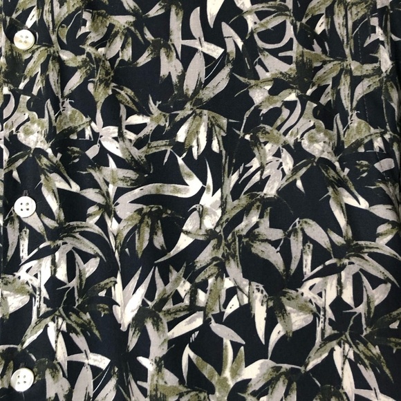 Moss London Men’s Tropical Print Button Up Extra Slim Fit Formal Collar Shirt - Picture 11 of 13